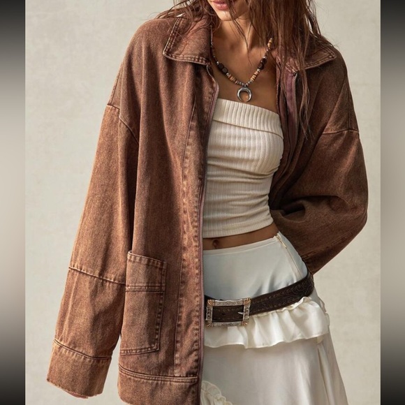 Women’s boho stand collar jacket - Picture 2 of 2